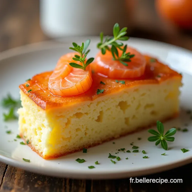 Cake Sal&eacute; au Saumon et Aneth