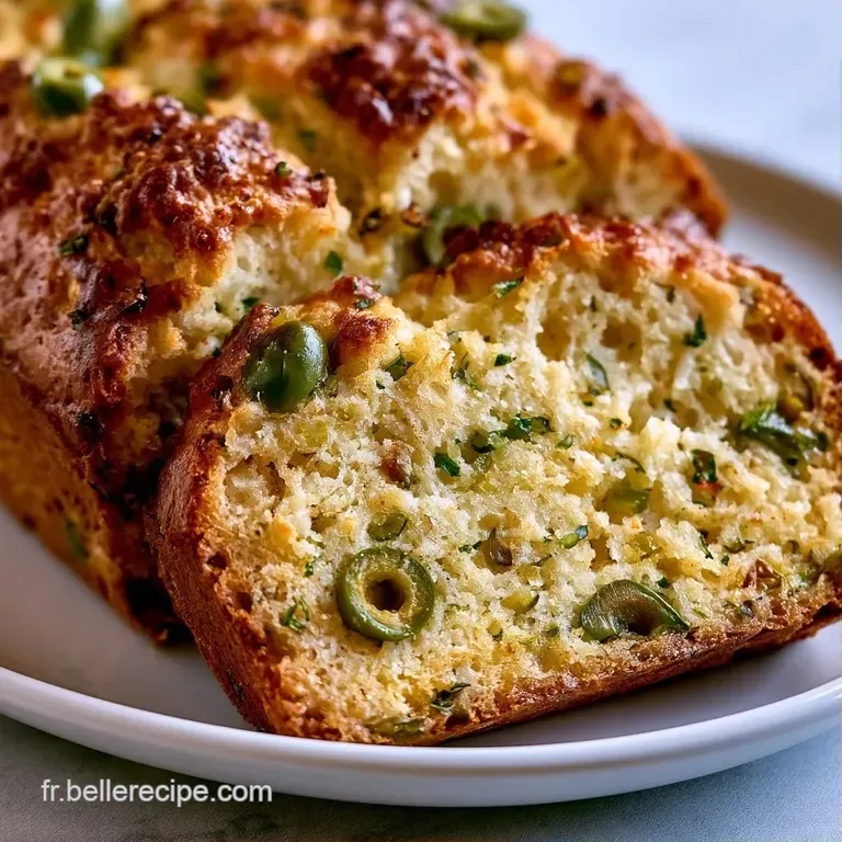 Tranche de g&acirc;teau dor&eacute; et a&eacute;r&eacute; sur assiette blanche, agr&eacute;ment&eacute;e de feuilles de roquette d'un vert vif et &eacute;clatant.