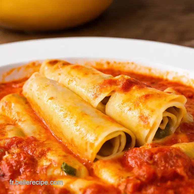 Cannelloni &Agrave; La Sicilienne presentation