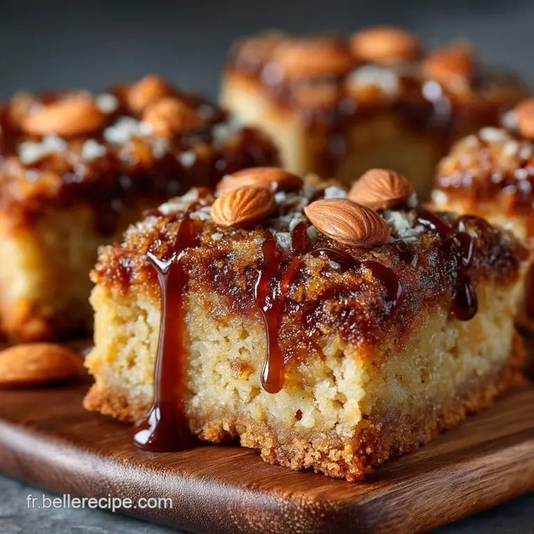 Carr&eacute;s aux Amandes &agrave; la P&acirc;te Sabl&eacute;e Croustillants et Caram&eacute;lis&eacute;s au Miel