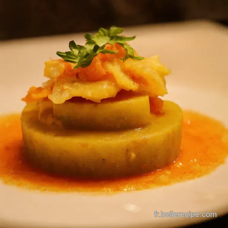 Ceviche V&eacute;g&eacute;tal Trompe Loeil Aux C&oelig;urs De Palmier Et Agrumes presentation