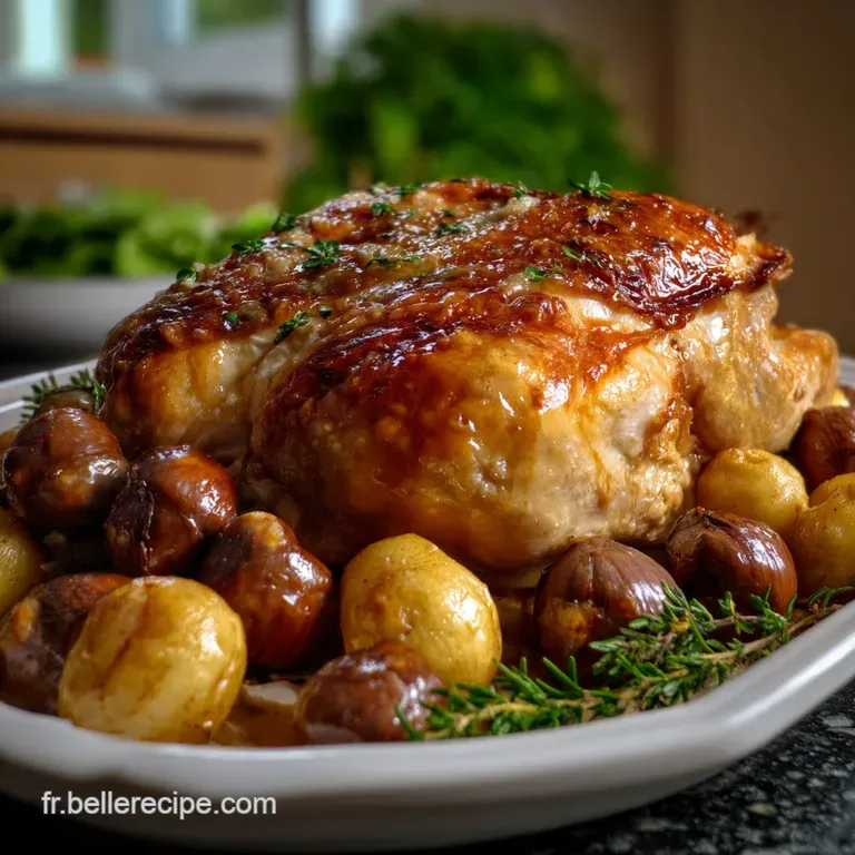 Repas de Nouvel An au Chapon Farci aux Marrons