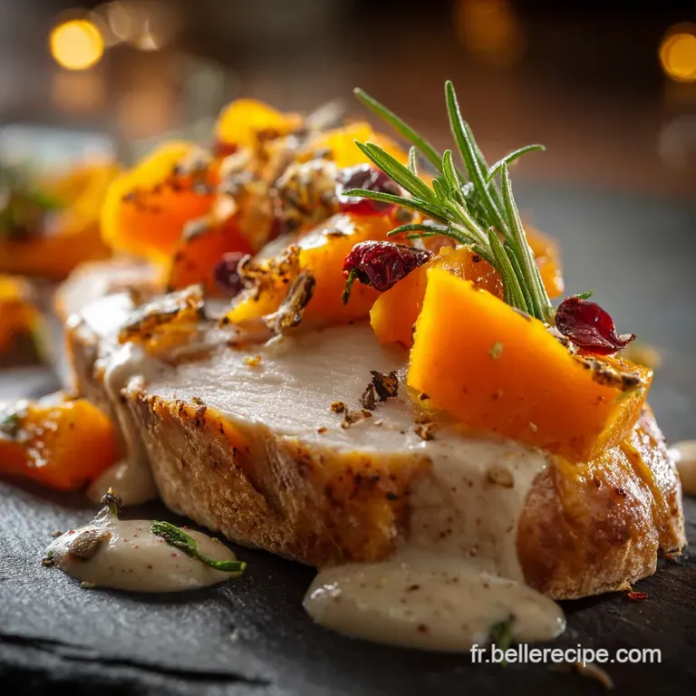 Chausson Butternut Et Poulet : Le Tr&eacute;sor Dautomne Croustillant presentation