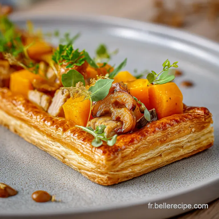 Chausson Butternut et Poulet : Le tr&eacute;sor dautomne croustillant