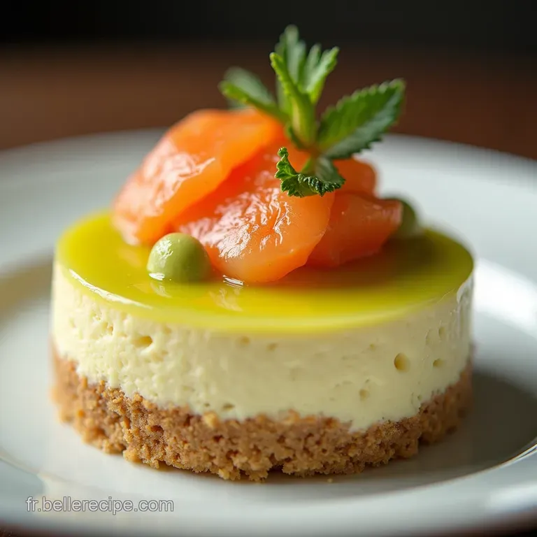 Le Royal NonCuisson Cheesecake Sal&eacute; Cr&eacute;meux au Saumon Fum&eacute; Citron Vert et Aneth