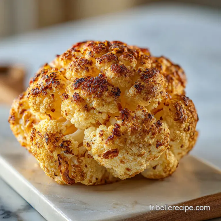 Chou-fleur R&ocirc;ti : Recette Fondante et &Eacute;pic&eacute;e