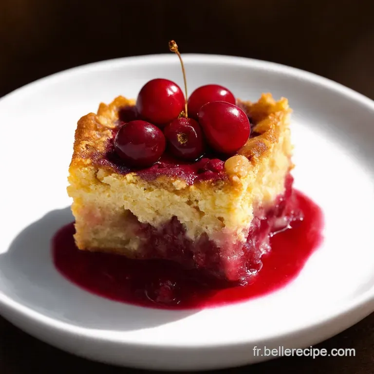 Clafoutis Express aux Cerises et Amandes Grill&eacute;es