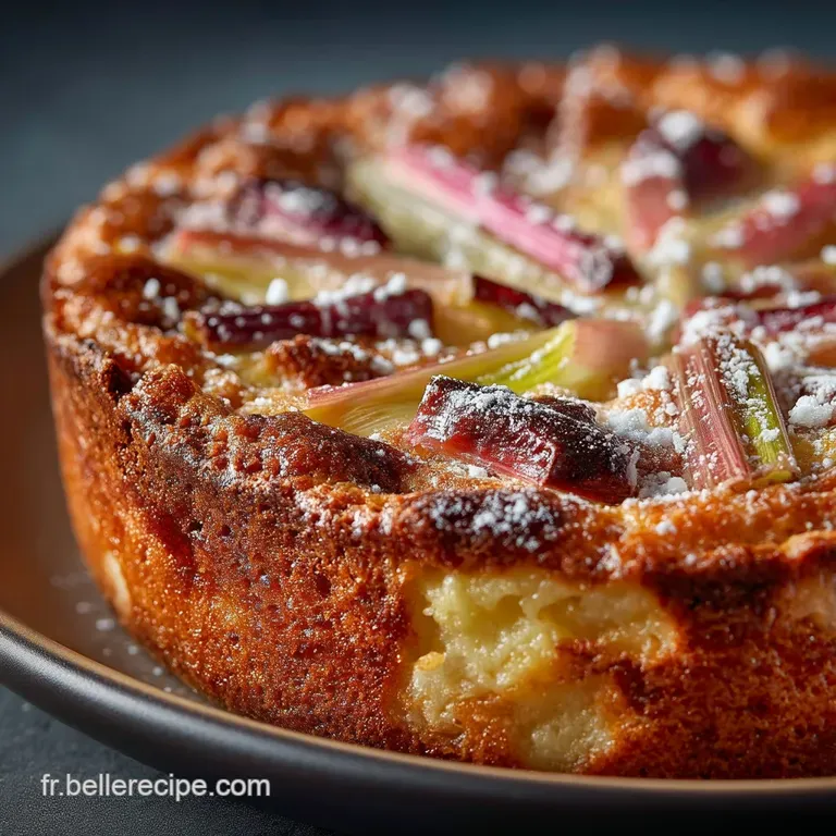Le Clafoutis Printanier &agrave; la Rhubarbe Douceur et Acidul&eacute;