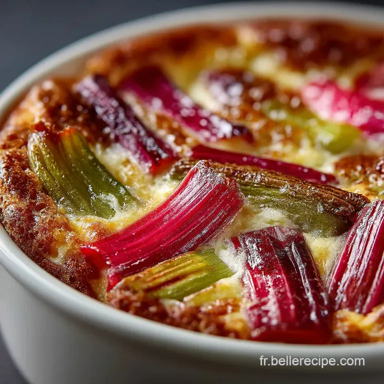 Clafoutis De Rhubarbe Du Jardinier Un D&eacute;lice Rustique Et L&eacute;ger presentation