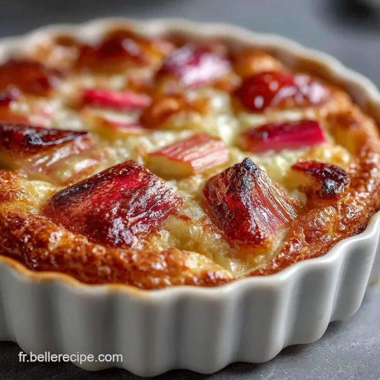 Clafoutis de Rhubarbe du Jardinier Un D&eacute;lice Rustique et L&eacute;ger