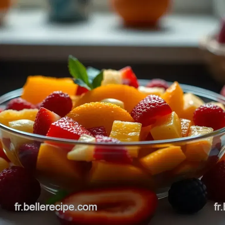 Cocktail de Fruits Frais sans Alcool &agrave; la Parisienne