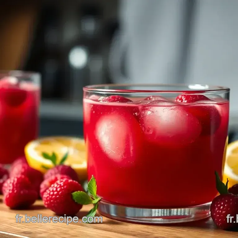 Cocktail Framboise-Citronnelle