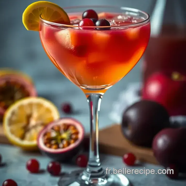 Cocktail Pornstar : Un &Eacute;lixir Fruit&eacute; Et Chic presentation