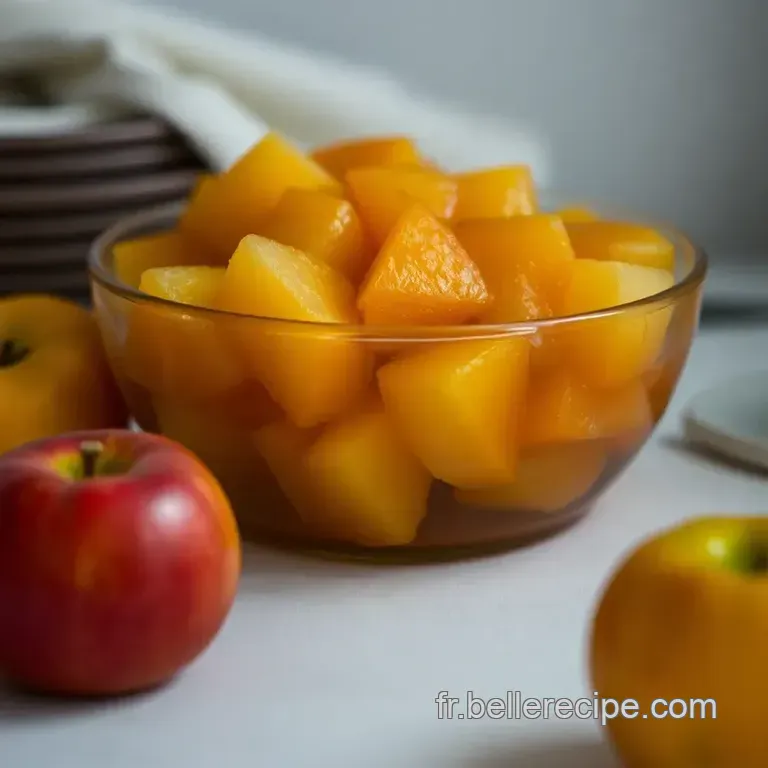 Compote De Pommes Et Cannelle &Agrave; La Fran&ccedil;aise presentation