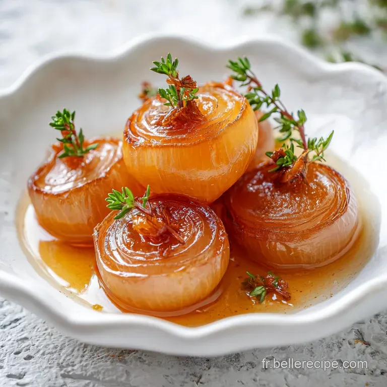 A spoonful of glossy, dark onion confit alongside creamy cheese and crusty bread. Rich, inviting color and texture.