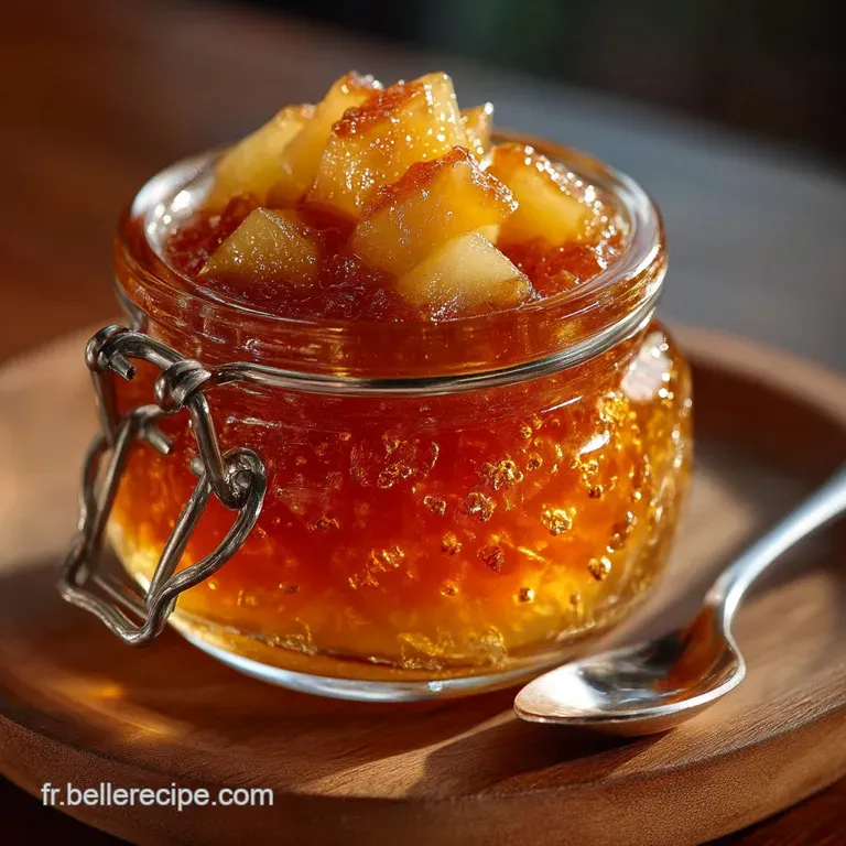 Le Tr&eacute;sor Dautomne Confiture De Pommes Classique &Agrave; La Vanille Et Zestes De Citron presentation