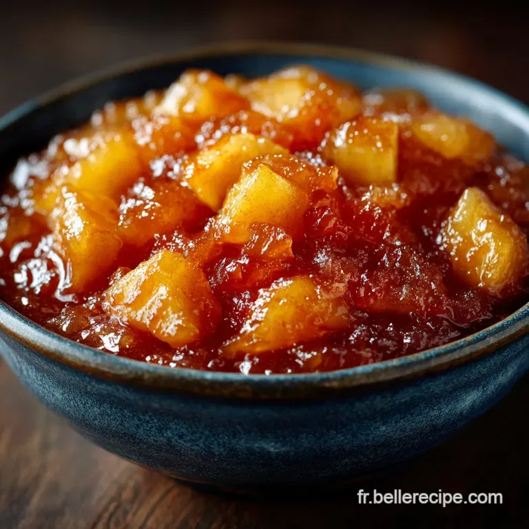 Le Tr&eacute;sor dAutomne Confiture de Pommes Classique &agrave; la Vanille et Zestes de Citron