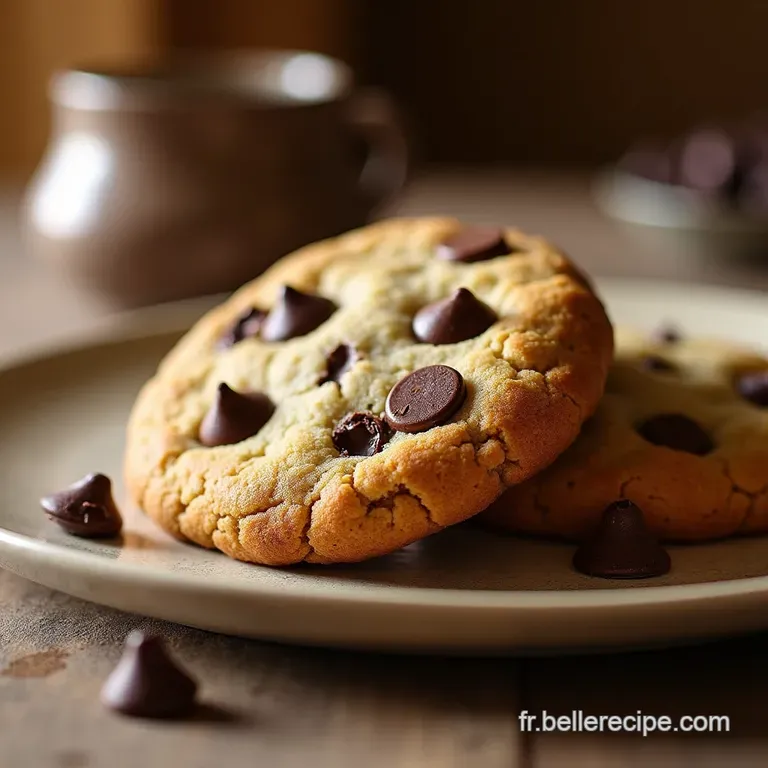 Les Chewy Chocolate Chip Cookies Le Cookie Am&eacute;ricain Moelleux Et Coulant presentation