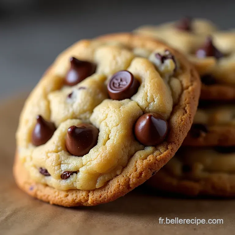 Les Chewy Chocolate Chip Cookies Le Cookie Am&eacute;ricain Moelleux et Coulant