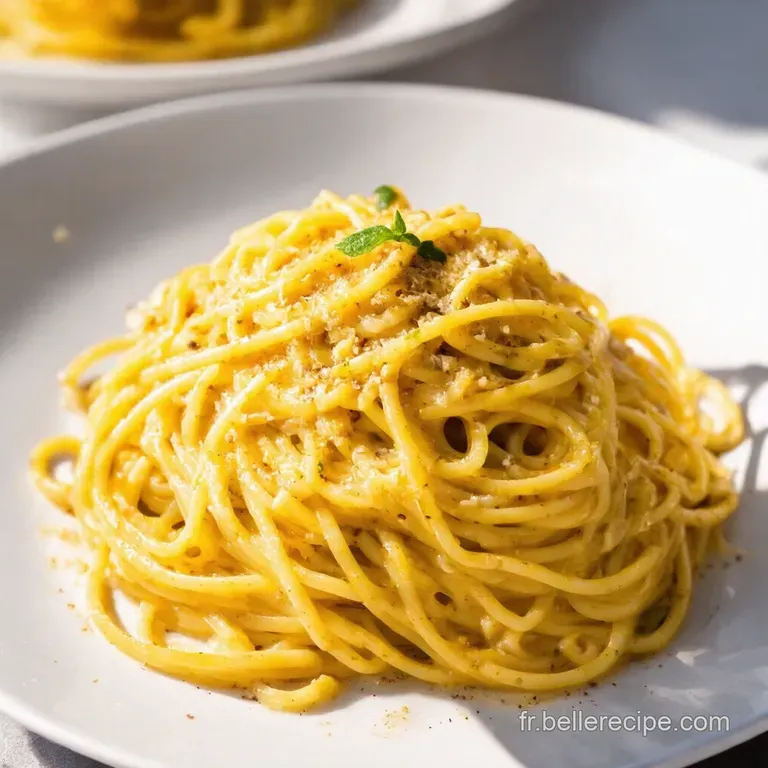 Courge Spaghetti &agrave; la Carbonara Version L&eacute;g&egrave;re