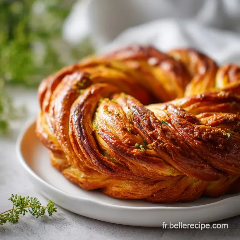 Couronne Feuillet&eacute;e au Pesto : Recette Gourmande