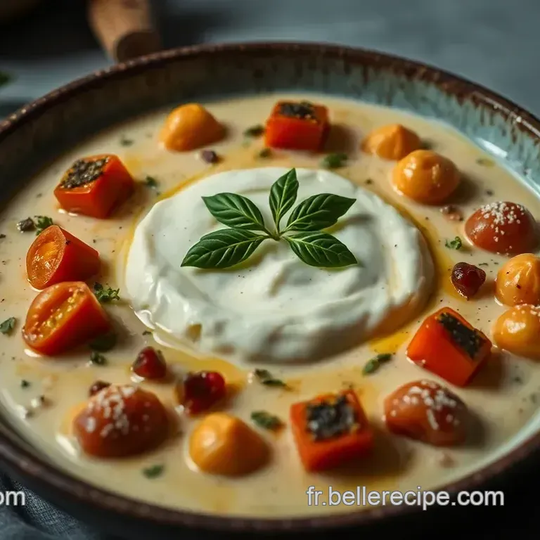 Cr&egrave;me D&eacute;licieuse de Mascarpone aux Herbes et L&eacute;gumes R&ocirc;tis