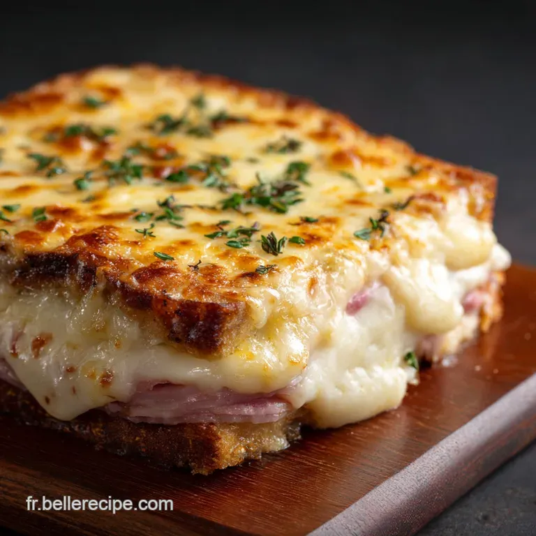 Croque Monsieur Au Four : Le Classique Gratin&eacute; presentation