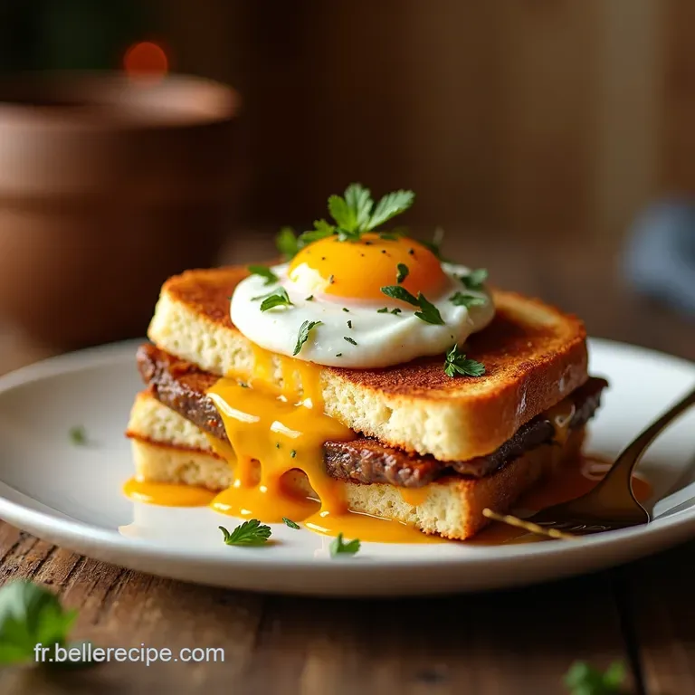 Croque Monsieur Montagnard Le D&eacute;lice Savoyard presentation