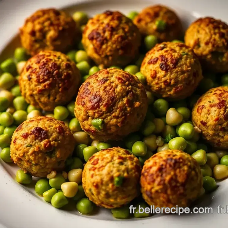 Croquettes Croustillantes aux Pois Cass&eacute;s Fa&ccedil;on Falafel