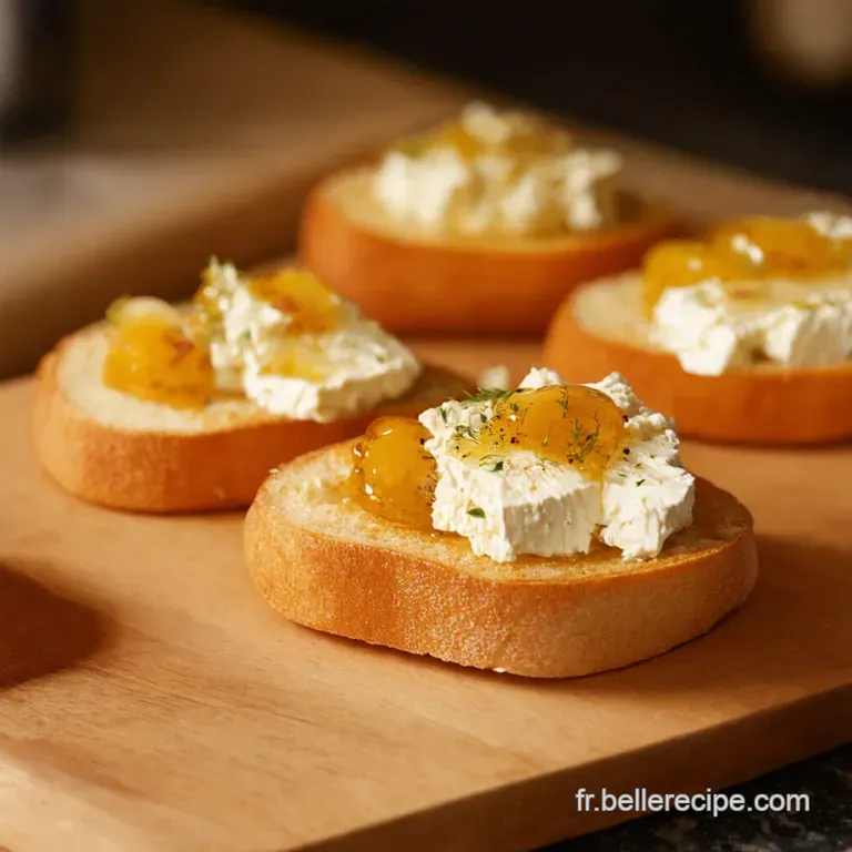 Crostinis Au Ch&egrave;vre Miel Et Thym presentation