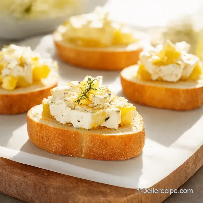 Crostinis au Ch&egrave;vre Miel et Thym
