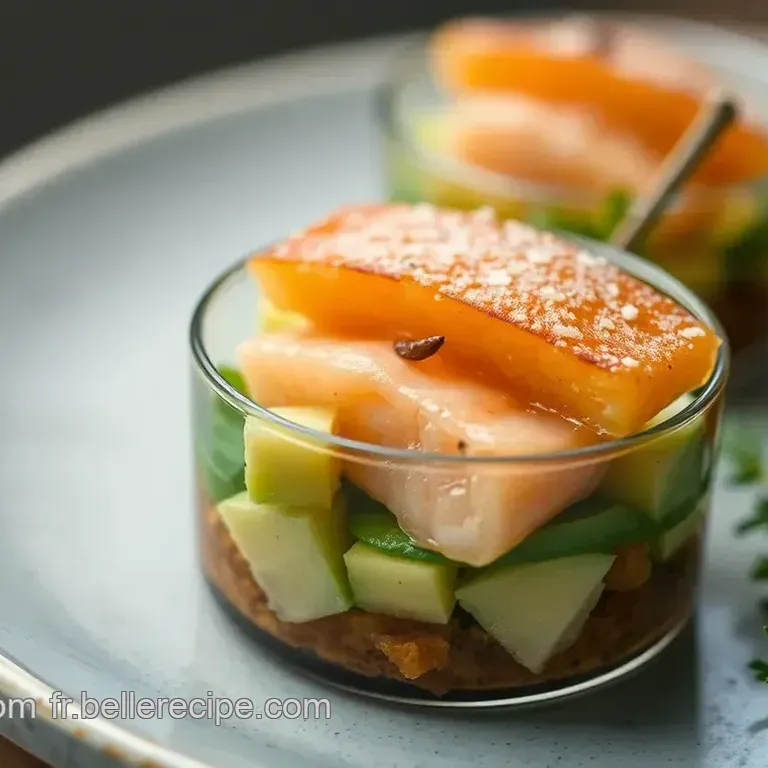 &Eacute;l&eacute;gance en Verrine: Saumon et Avocat