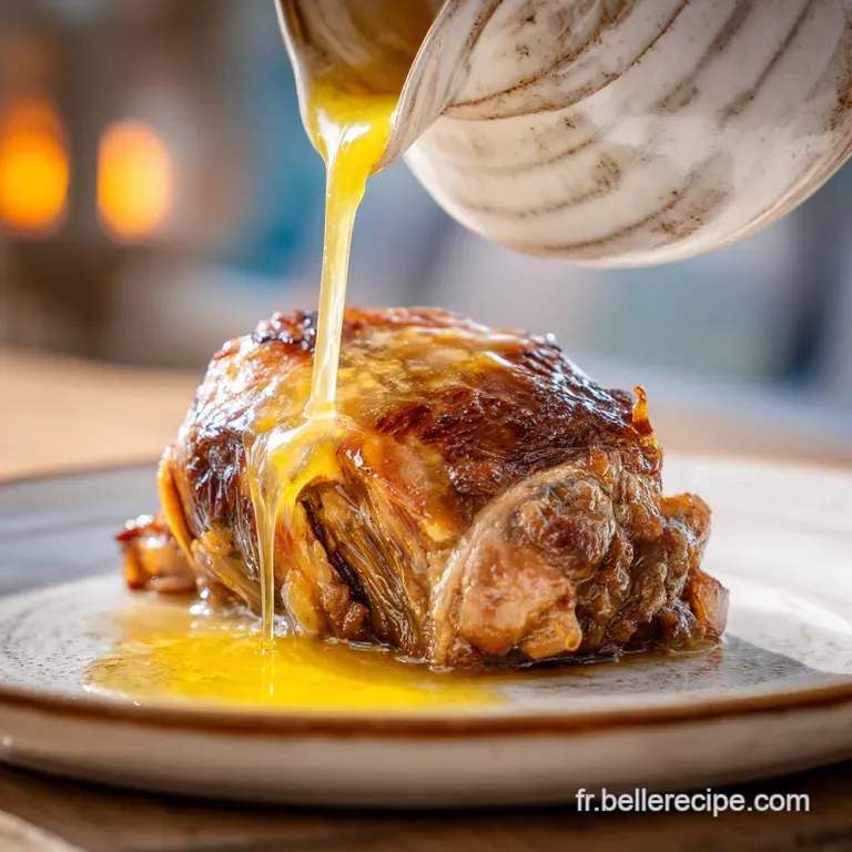 &Eacute;paule D agneau Confite &agrave; l Ail Confit