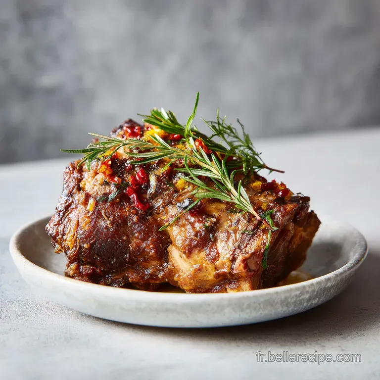 &Eacute;paule d Agneau au Four: Fondante et Dor&eacute;e