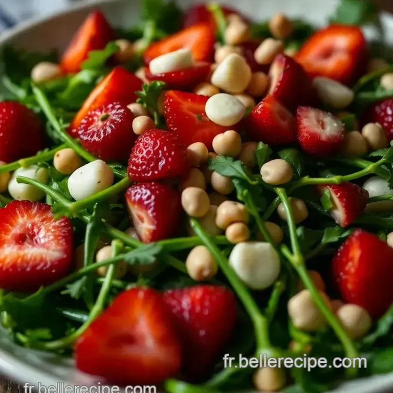 &Eacute;pinards Et Fraises: Une Salade Printani&egrave;re &Agrave; La Balsamique presentation