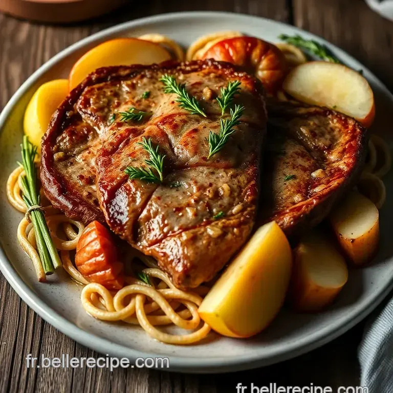 &Eacute;scalope De Veau &Agrave; La Normande presentation