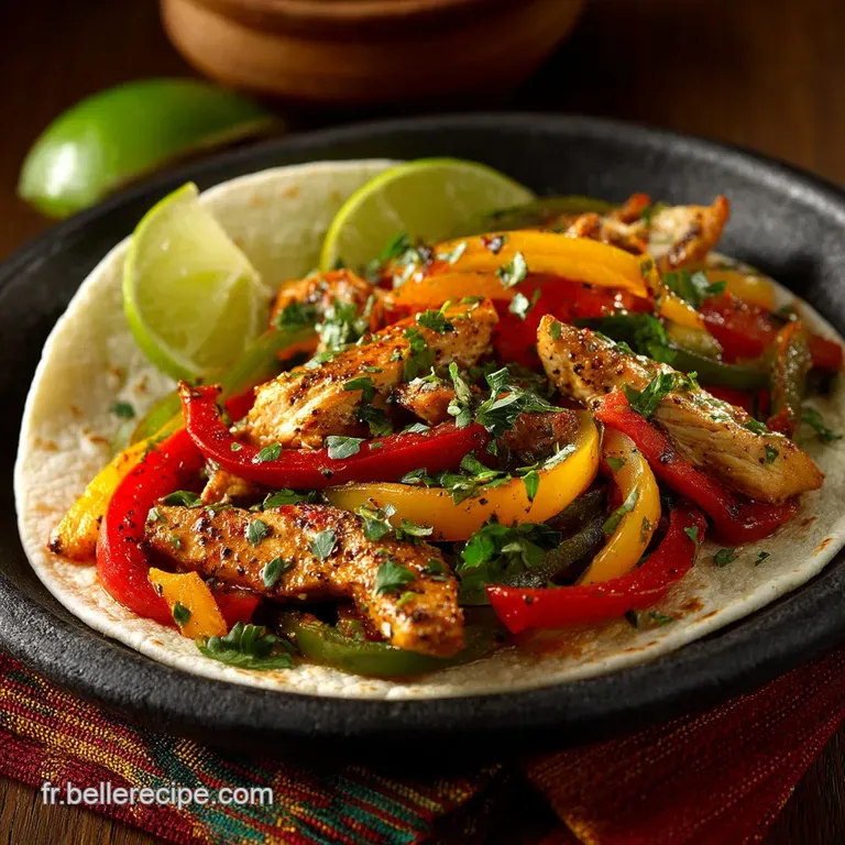 Fajitas Au Poulet &Eacute;pic&eacute;es Et Savoureuses Lart Du Gr&eacute;sillement presentation