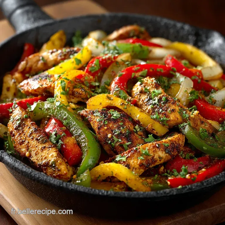 Fajitas au Poulet Classiques Marinade Express et Tortillas Maison Optionnel