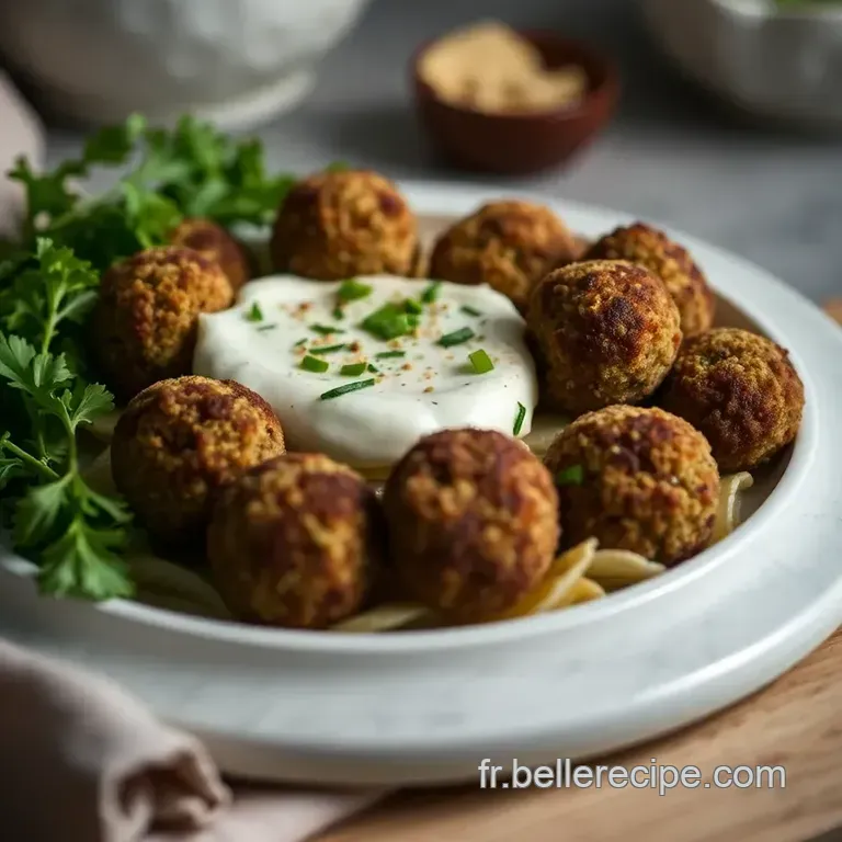 Falafels Maison Au Yaourt &Eacute;pic&eacute; presentation