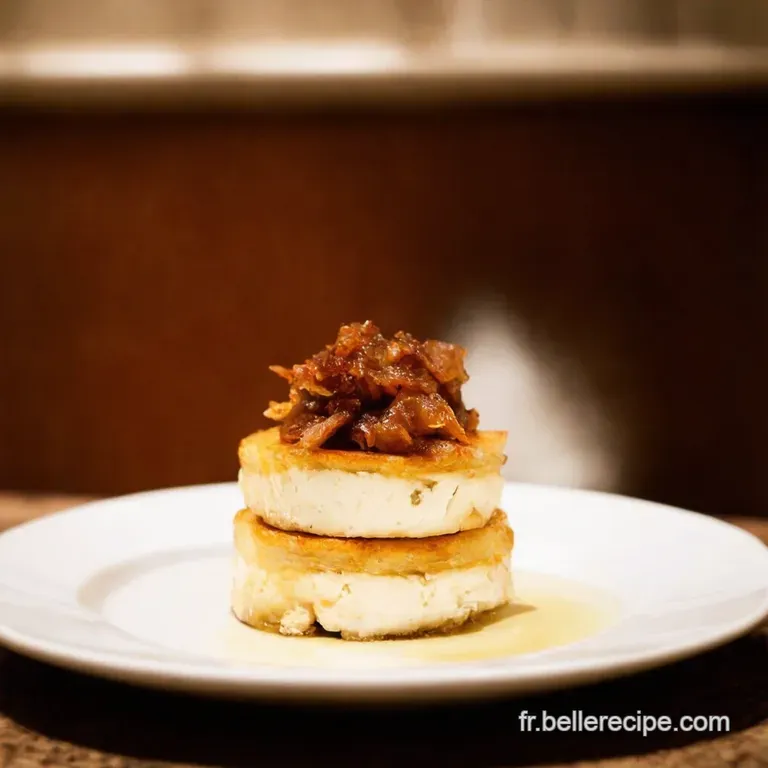 Feuillets Dor&eacute;s Au Ch&egrave;vre Frais Et Confit Doignon presentation