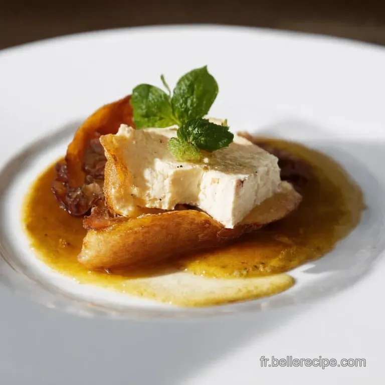 Feuillets Dor&eacute;s au Ch&egrave;vre Frais et Confit dOignon