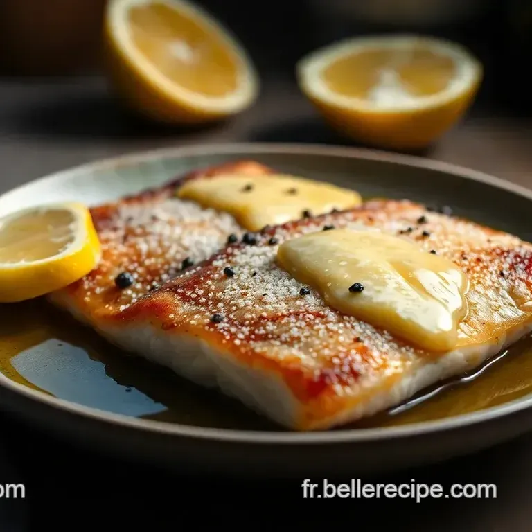 Filet de Black Bass Dor&eacute; au Beurre Citronn&eacute;