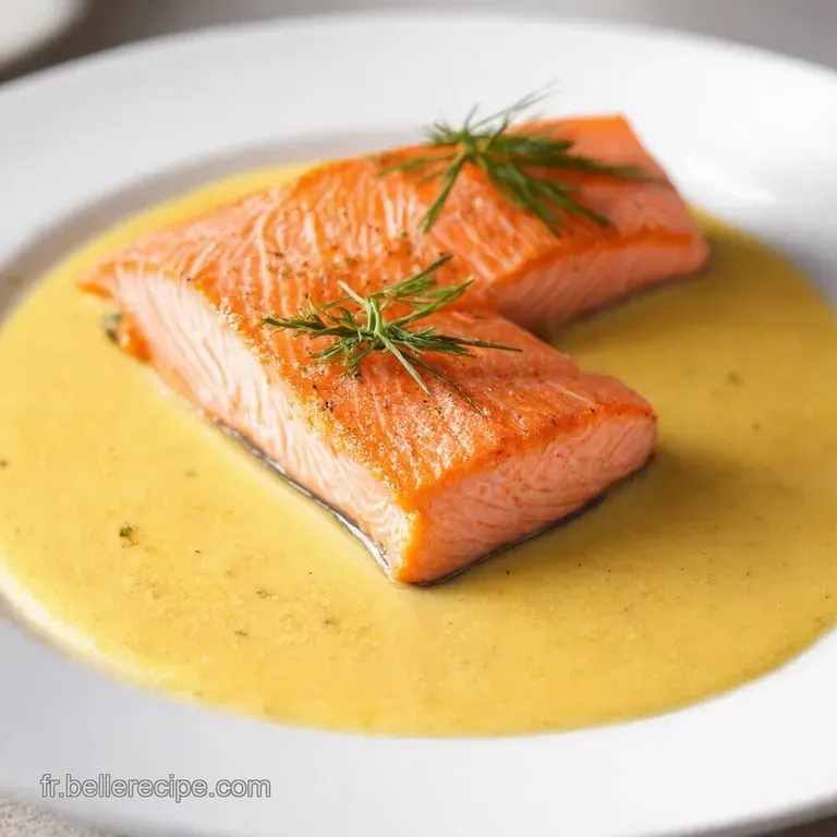 Filet de Saumon Sauce Cr&egrave;me Fra&icirc;che &agrave; lAneth