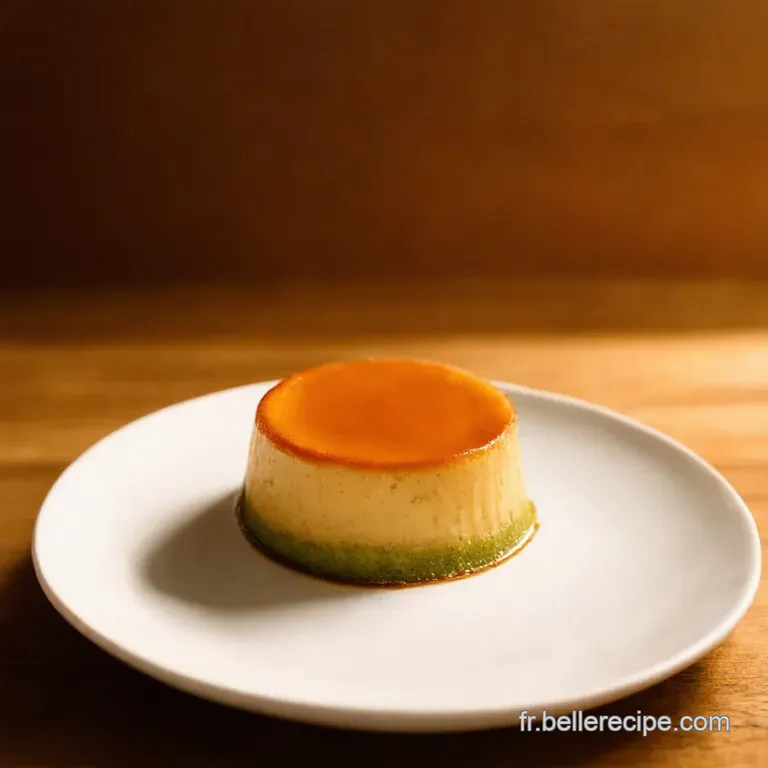 Flan Au Matcha Douceur Japonaise En P&acirc;tisserie Fran&ccedil;aise presentation