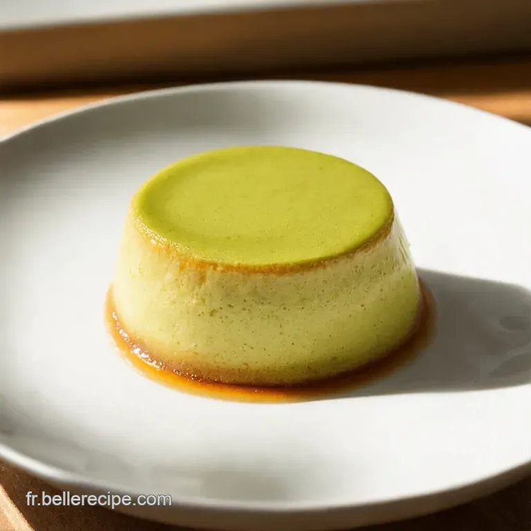 Flan au Matcha Douceur Japonaise en P&acirc;tisserie Fran&ccedil;aise