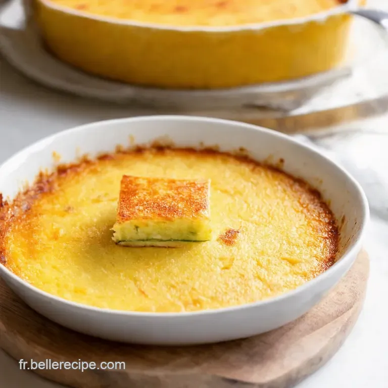 Flan De Courgette a Summer Garden Delight presentation