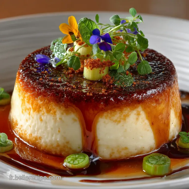 Flan de Poireaux au Comt&eacute; Affin&eacute; Le Secret dun Fondant Parfait