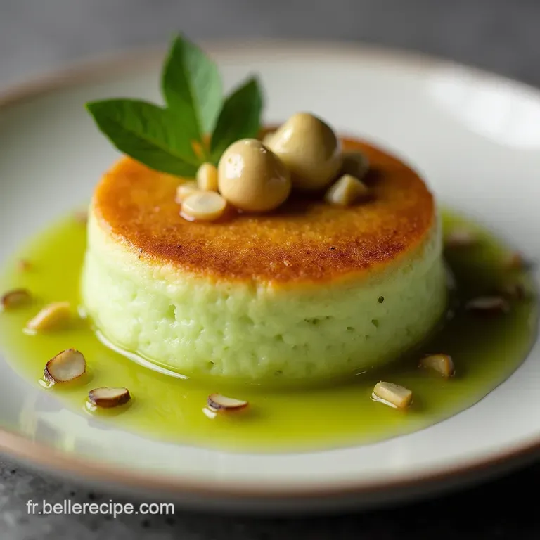 Le Velours Vert Flan de Poireaux Artisanal &agrave; la Noix de Muscade