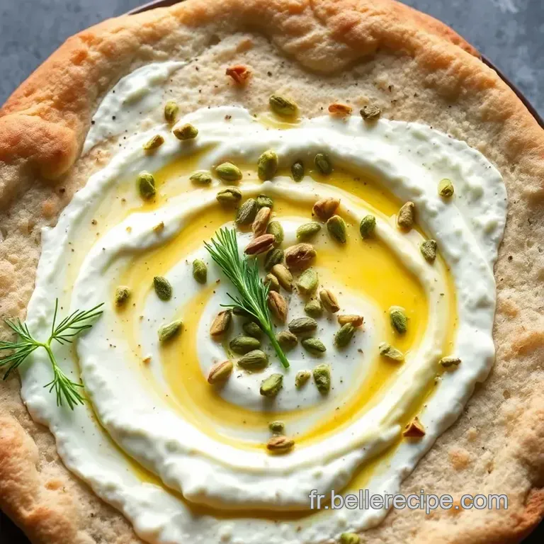 Flatbreads Maison Au Yaourt Pistach&eacute; presentation