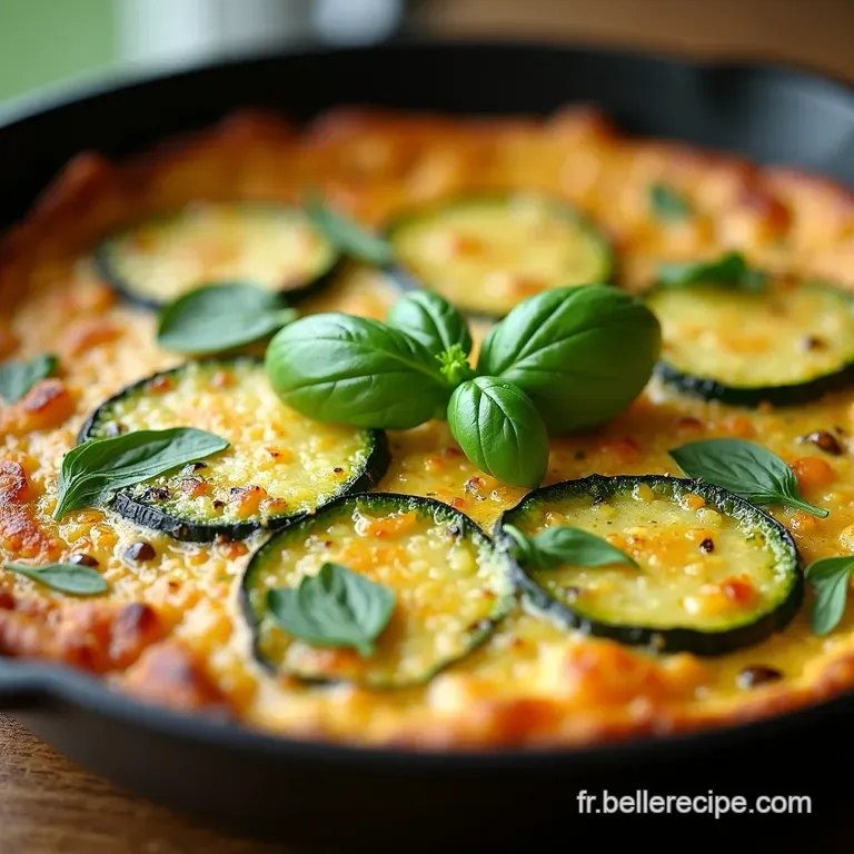 Frittata Estivale aux Courgettes et Basilic Frais